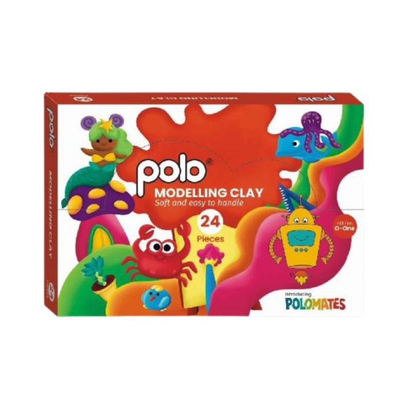 Polo Modelling Clay 60 Gms Each (2 x 12 Shades)