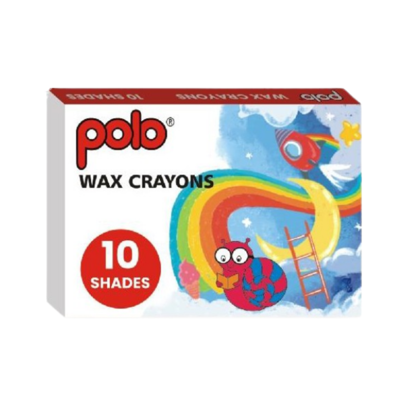 Polo Wax Crayon 10 Shades Tray Pack