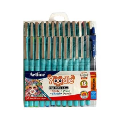 Yoodle Fine Pens 0.4mm Vibrant Colors Set of 25 Pens