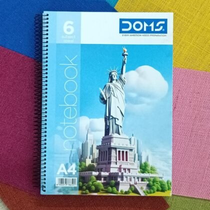 DOMS 6 subject A4 spiral notebook